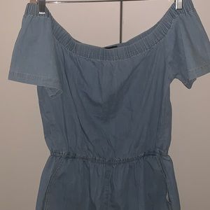 Denim Romper
